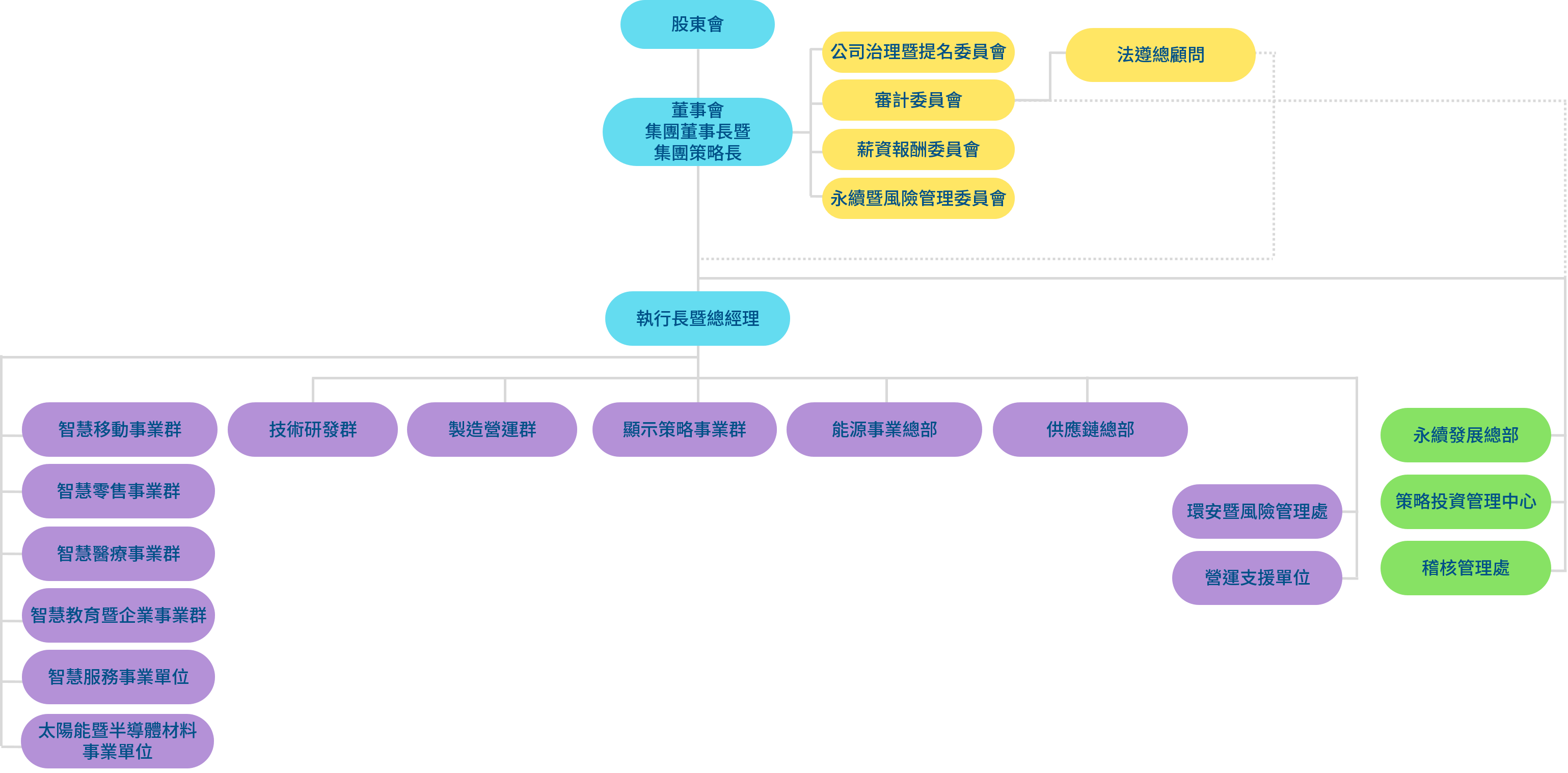 DG视讯光電組織架構
